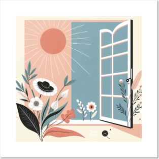 Summer window Posters and Art